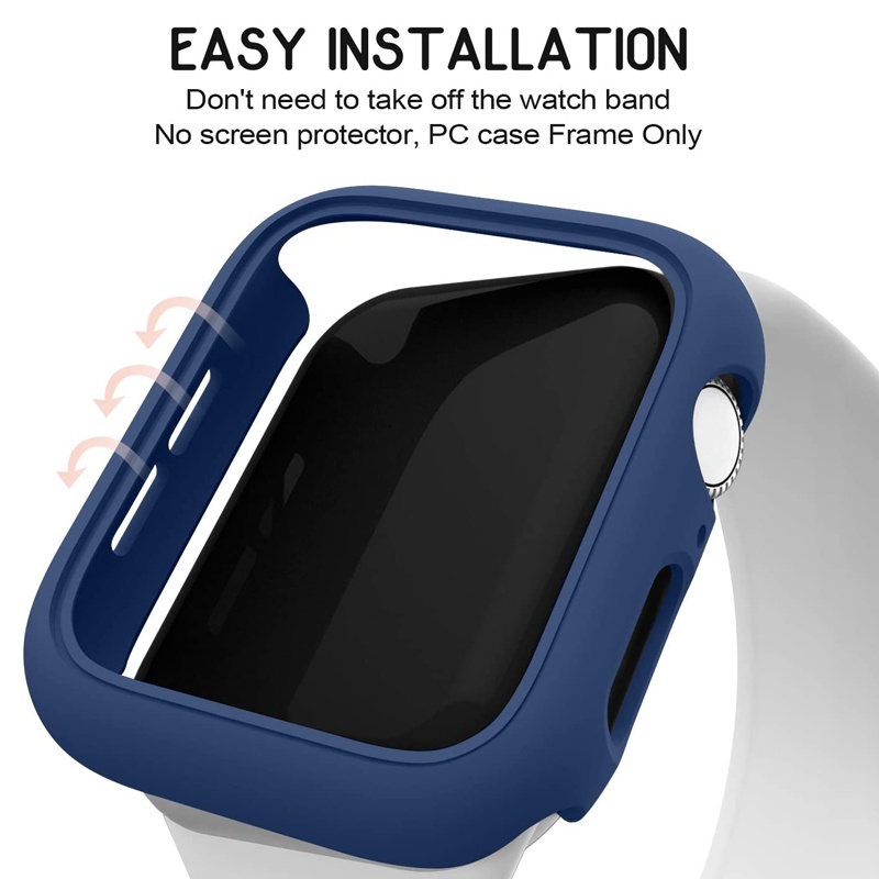 Ốp bảo vệ đồng hồ cao cấp cho Apple Watch 38mm 42mm 40mm 44mm iWatch SE 6 5 4 3 2 1