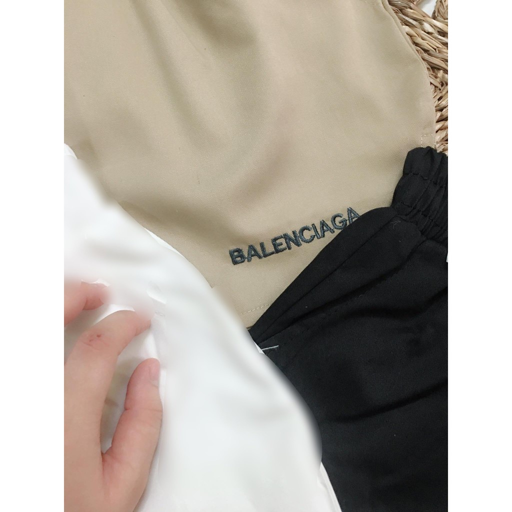 freeship Quần Đùi Kaki BALENC , Quần Short Nữ Cạp Chun Thêu Chữ 2 Màu V018 | BigBuy360 - bigbuy360.vn