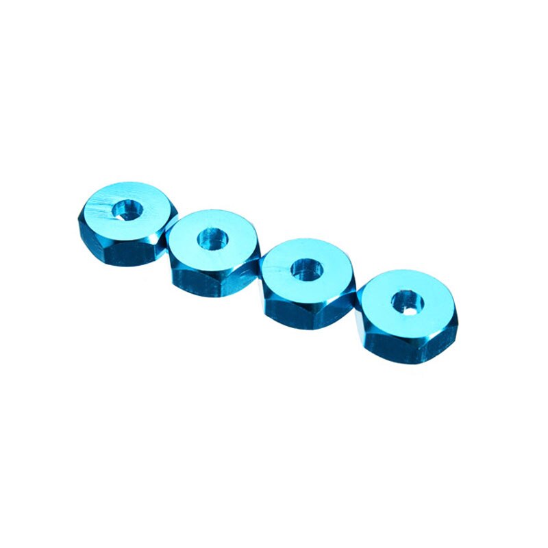 4 cái Bộ kết hợp lục giác Vành bánh xe Hex 7Mm Nâng cấp Bộ chuyển đổi kim loại 12Mm cho 1/18 Wltoys A949 A959 A969 A979 K929 1/10 Lốp