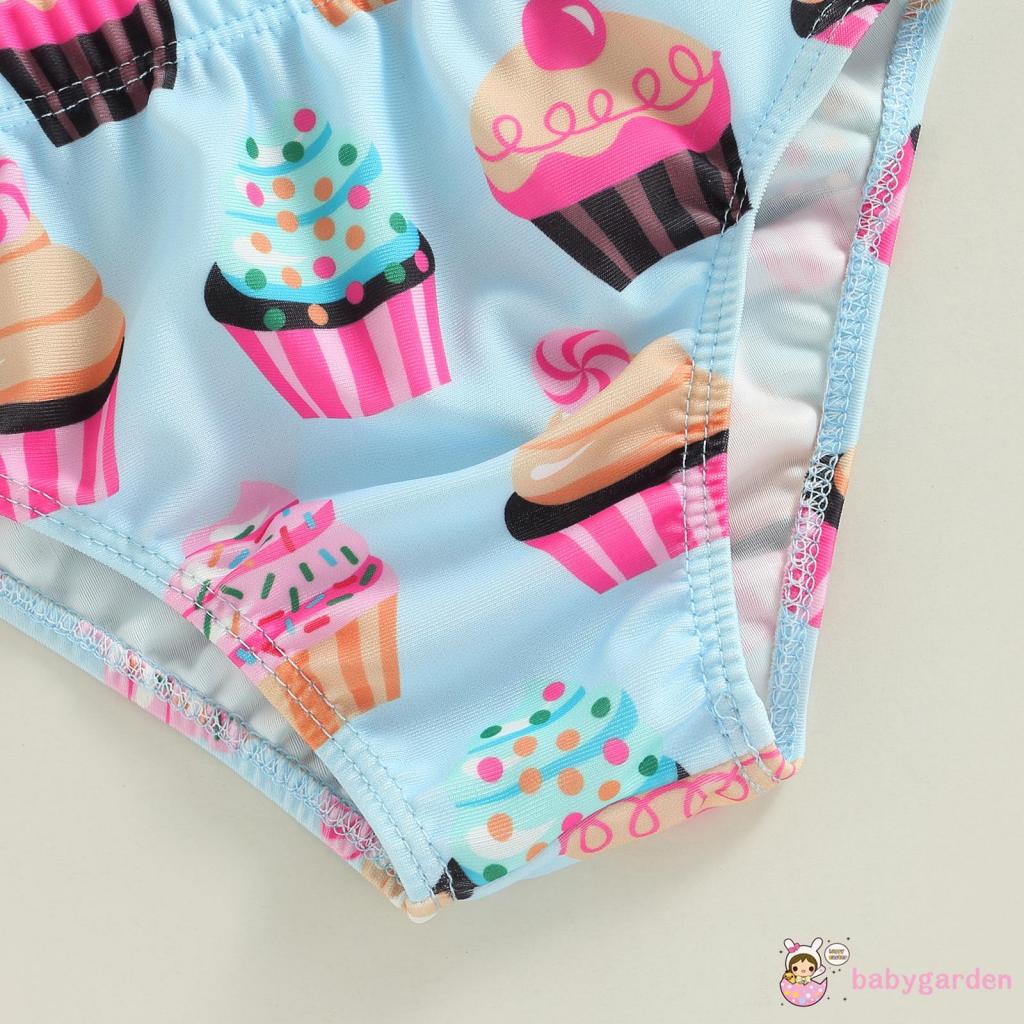 Bộ Đồ Bơi 2 Mảnh Áo + Quần Short Chấm Bi Dành Cho Bé Gái 6 Tháng 3 Tuổi