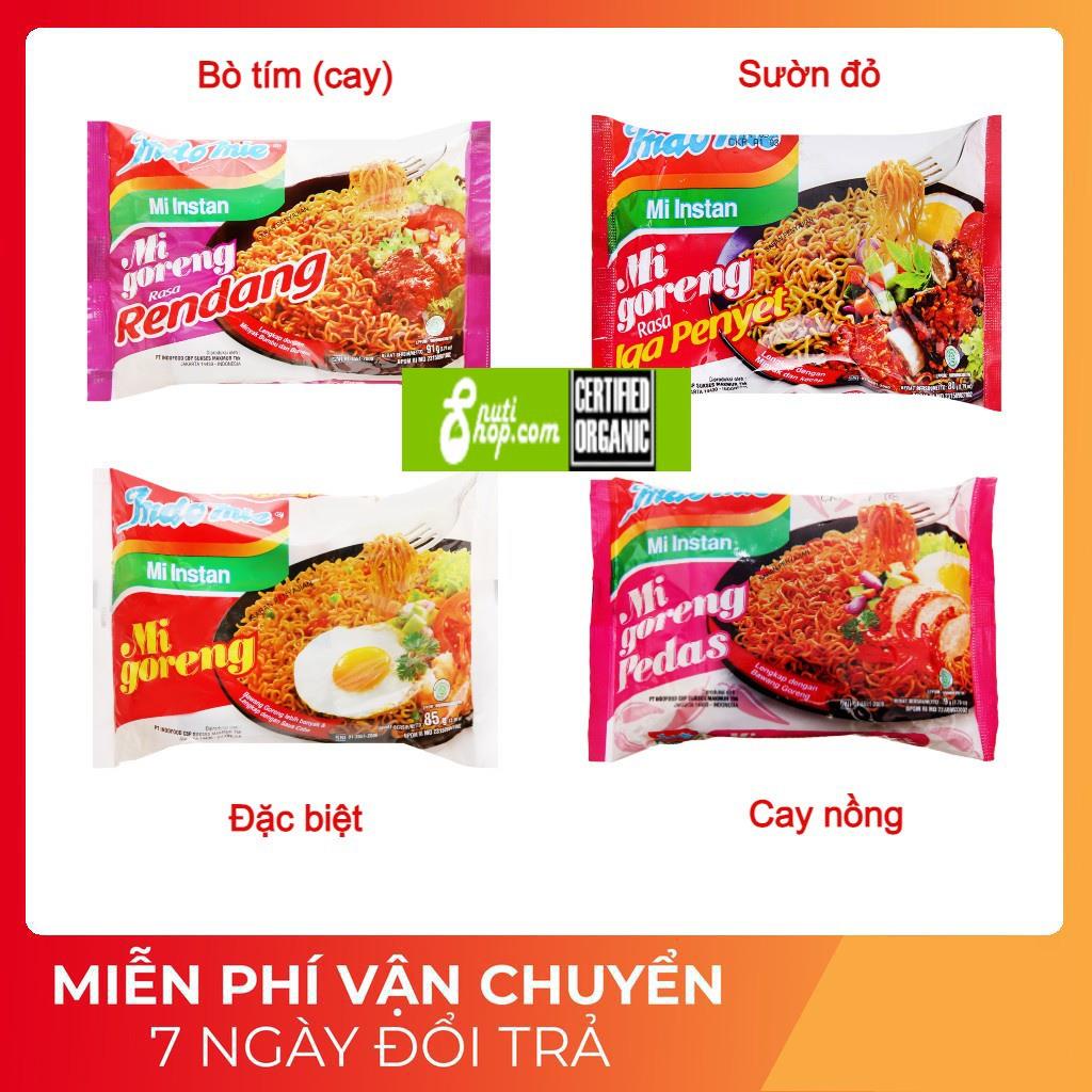 Mì xào Indomie Goreng Idonesia gói lẻ đủ 4 vị