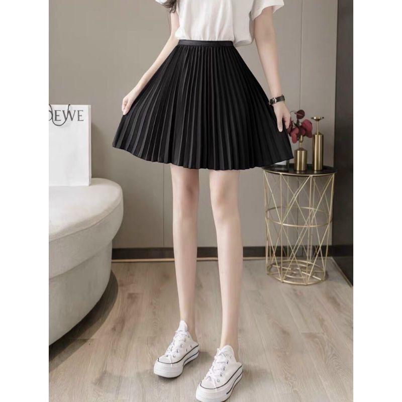 [Chất Đep] Chân váy xếp ly ngắn cạp chun dễ mặc 💖FREESHIP💖 Chân váy xòe rập ly dáng ngắn cực xinh | BigBuy360 - bigbuy360.vn