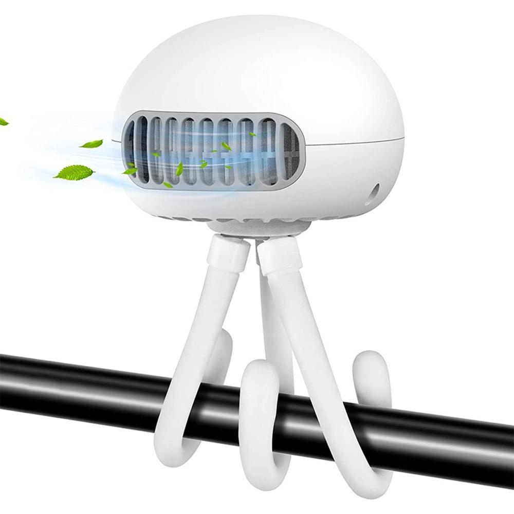 AUGUSTINE Quạt mini sạc usb Yên Tĩnh Linh Hoạt Gắn Xe Đẩy Em Bé