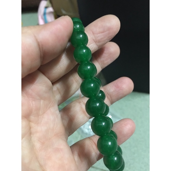 Vòng tay đá xanh 8 li si tuyển Nhật