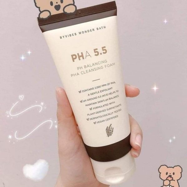 Sữa rửa mặt PHA 5.5 Byvibes Wonder Bath 130ml - phù hợp cả da nhạy cảm HONGMOON98 SHOP