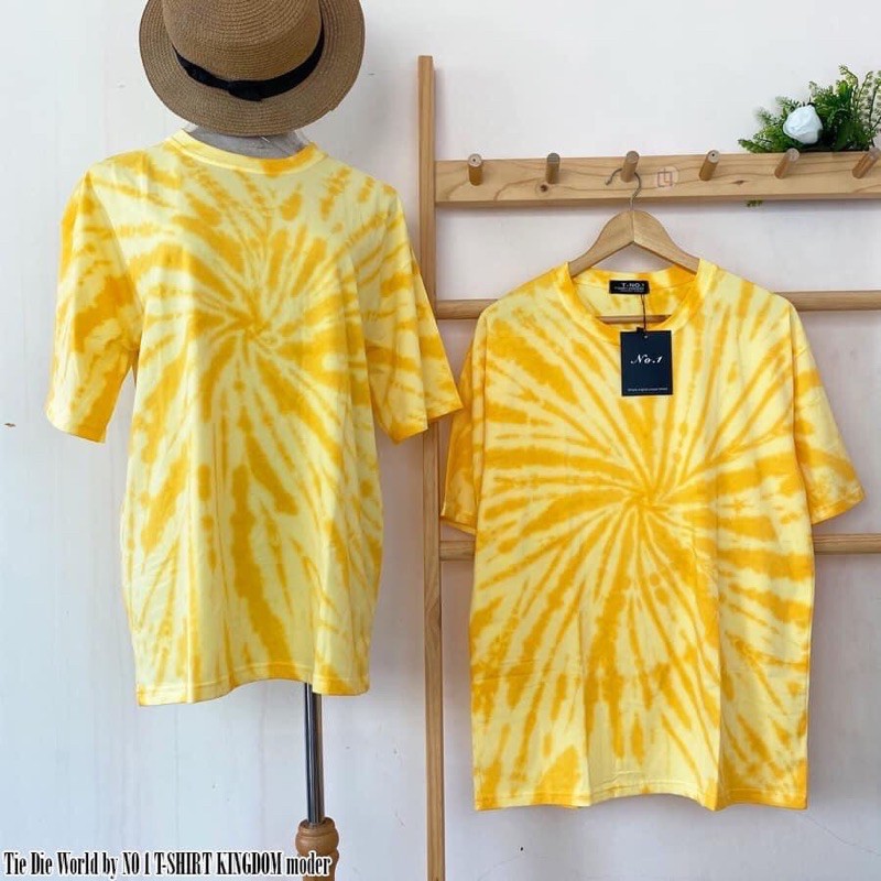 [Mã TOMA1 giảm 10k đơn 100k] ÁO THUN LOANG TIE DYE YELLOW TD21001