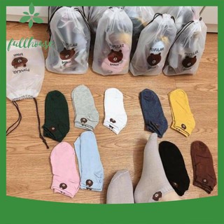 Tất nữ cổ ngắn ❤️ tất gấu brown cực đẹp