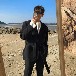 (ORDER) Áo blazer thắt đai retro form rộng