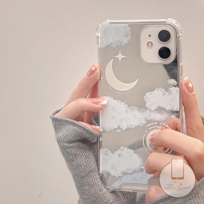 Ốp Điện Thoại Tpu Mềm Chống Sốc Có Gương Trang Điểm Cho iPhone 8Plus 7Plus 11 12 13 Pro Max X XR XS Max SE 2020