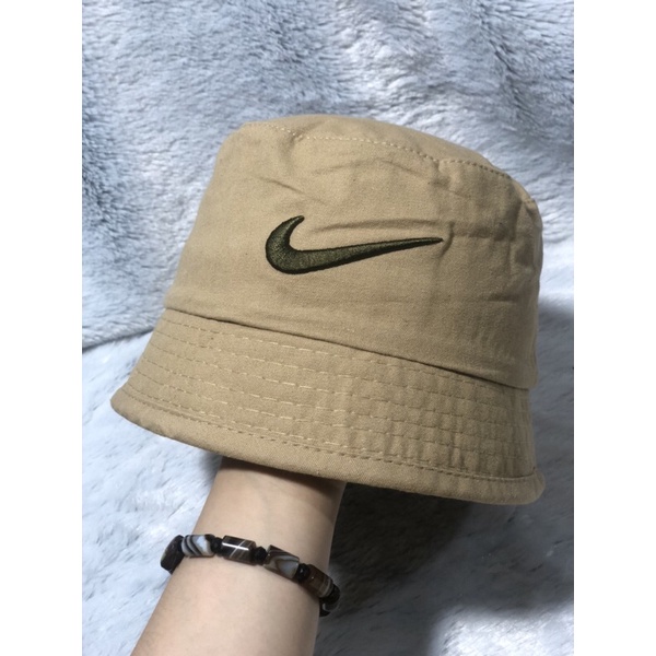Nón bucket cụp thêu móc nike - Nón vành nam nữ