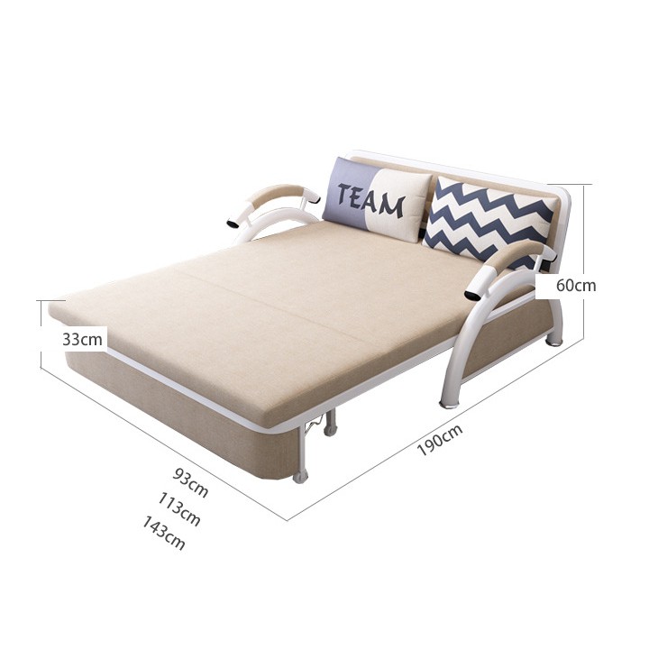 Giường ngủ thông minh  gấp gọn thành ghế sofa - Giường sofa gấp gọn thành ghế đa năng tặng kèm 2 gối trị giá 300k