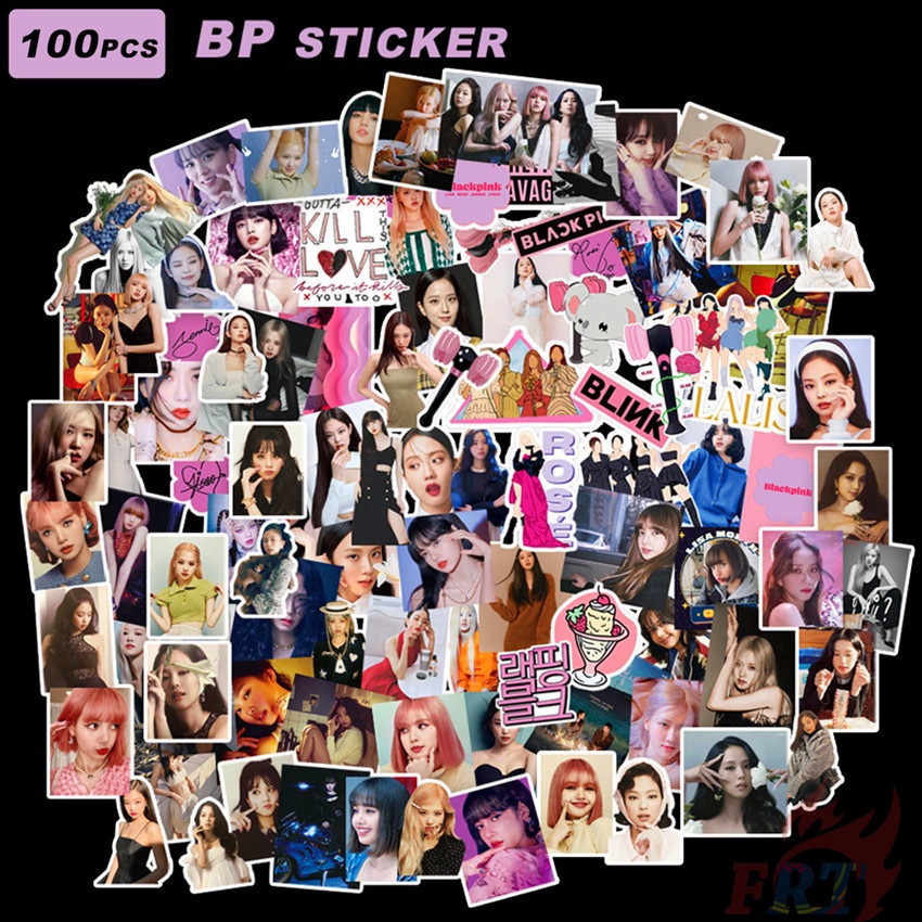 ❉ Blackpink ♬ Hình Dán Đẹp Mắt ❉ Set 100 Miếng Dán Trang Trí Đa Năng Thời Trang