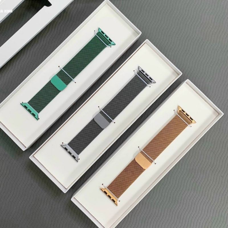 Dây đeo đồng hồ thép milanese loop cho Apple Watch Series 7 , 6 ,5 ,4  Size 41mm , 45 mm chính hãng COTEetCI cao cấp