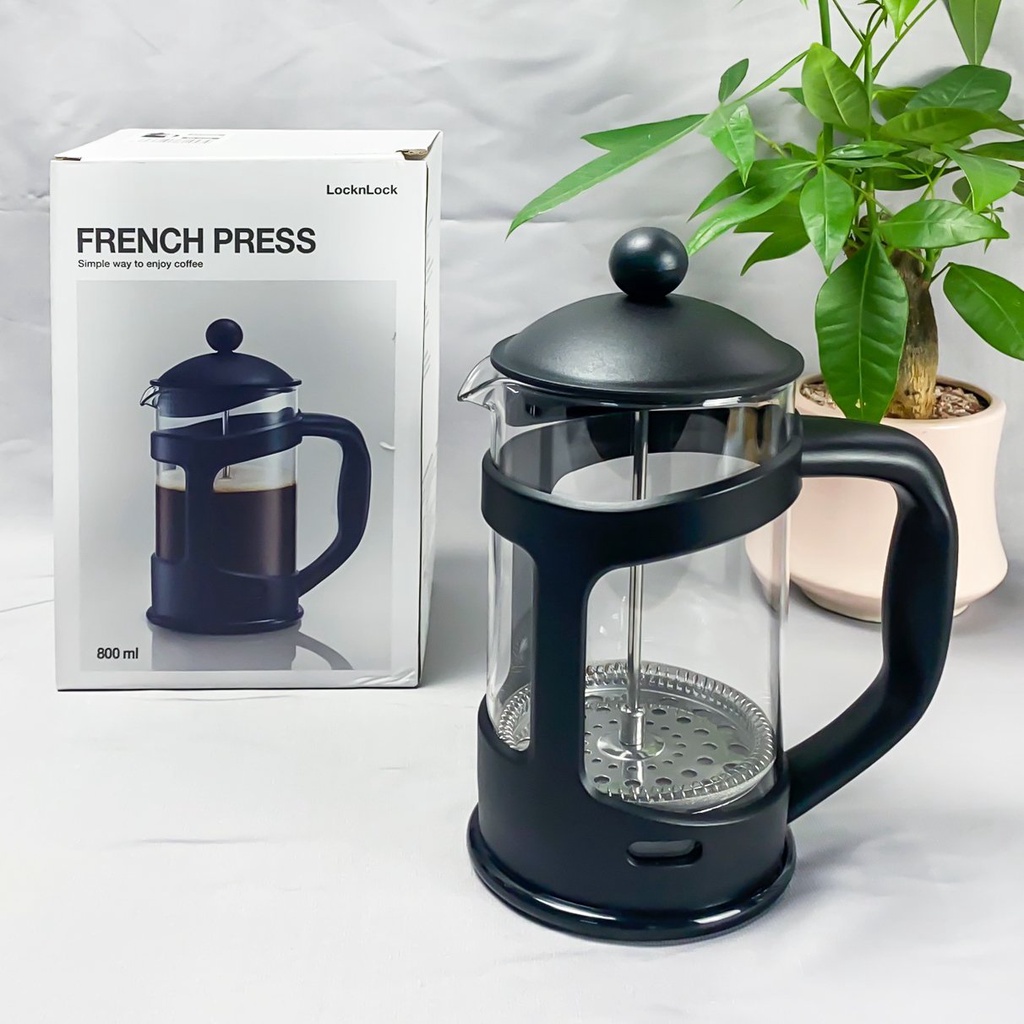 Bình pha cà phê, pha trà Lock&amp;Lock French Press 800ml LLG018