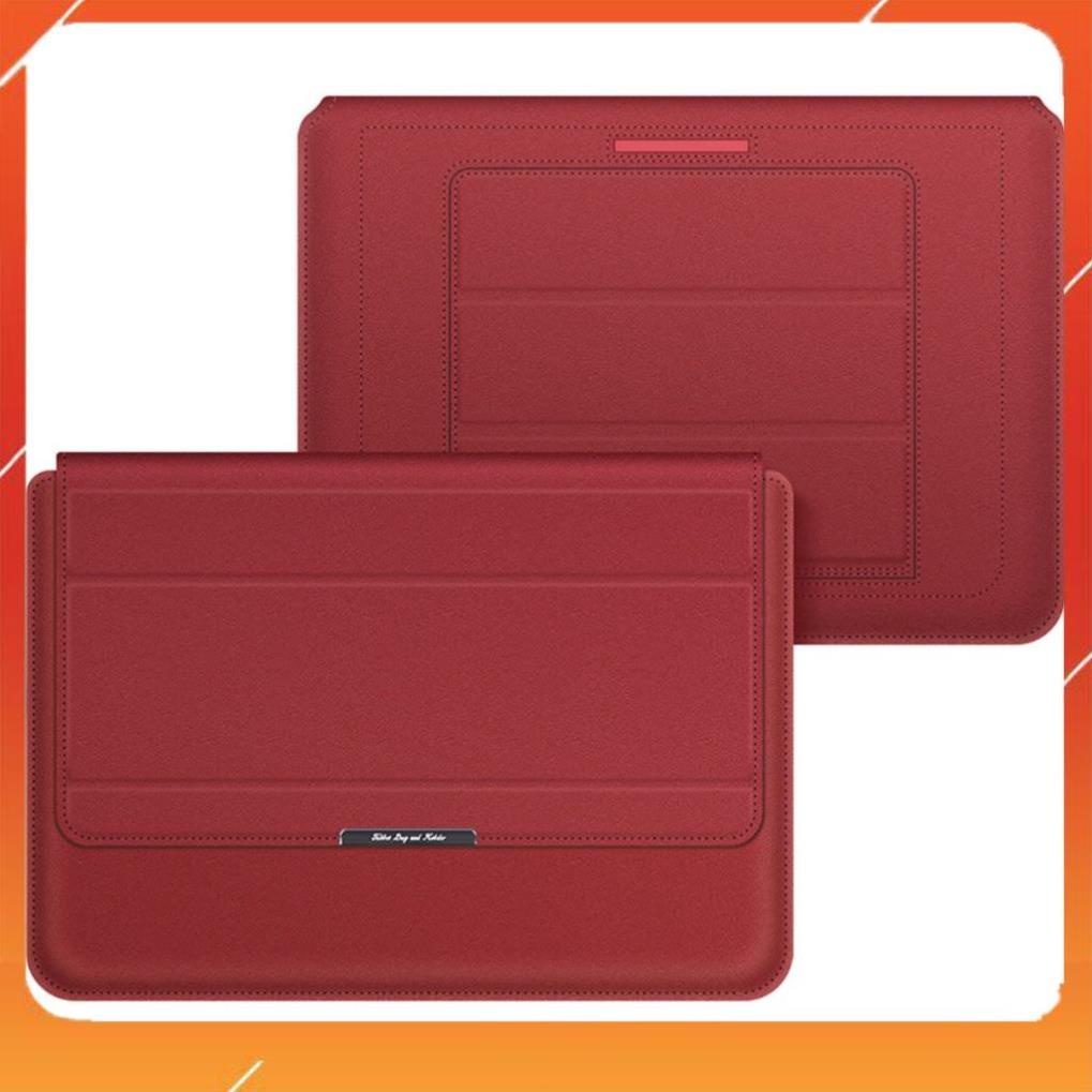 Túi bao da Macbook Laptop Surface kiêm đế tản nhiệt - Da cao cấp [Hàng Auth – Chọn màu] #1