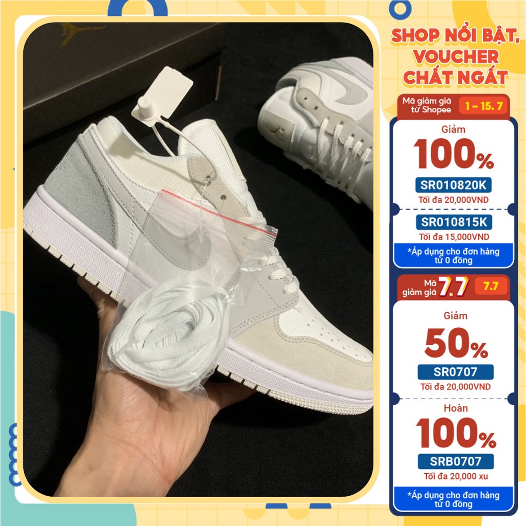 Giày Jordan Custom Air Da Cao Cấp In Nhiệt Không Phai, Giày Sneaker Bản Trung Siêu Đẹp Full Box