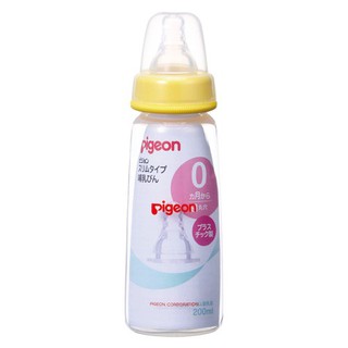 Bình sữa Pigeon cổ hẹp nhựa PP 200ml