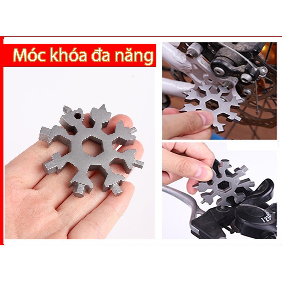 [Mã LIFEXANH03 giảm 10% đơn 500K] Móc Chìa Khóa Đa Năng 17 Đầu Cờ Lê Tô Vít Có Thể Mở Bia Siêu Hot Hit