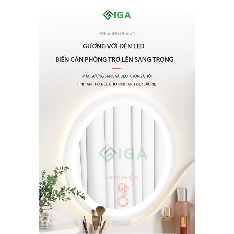 Bàn Trang Điểm Thông Minh Thích Hợp Gương LED Đa Năng -  GP201 (không ghê)