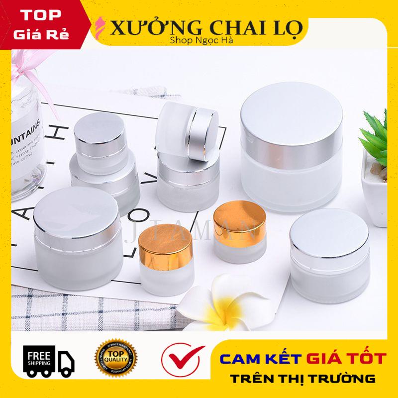 Hũ Chiết Mỹ Phẩm ❤ GIÁ RẺ NHẤT ❤ [15g,20g,30g,50g] Hũ chiết mỹ phẩm thủy tinh mờ đựng kem face