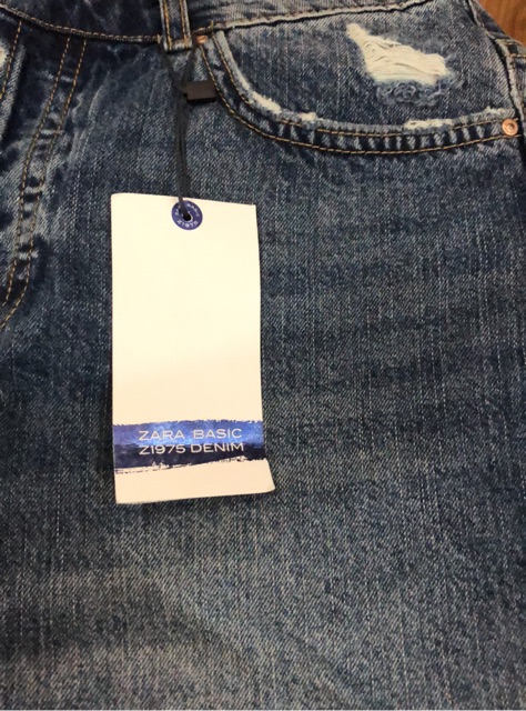 Chân váy jean zara auth new tag sz S