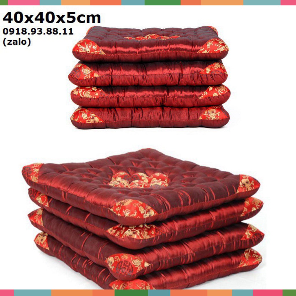 Nệm lót ghế gỗ 50cm - nệm lót ghế salon gỗ 50cm