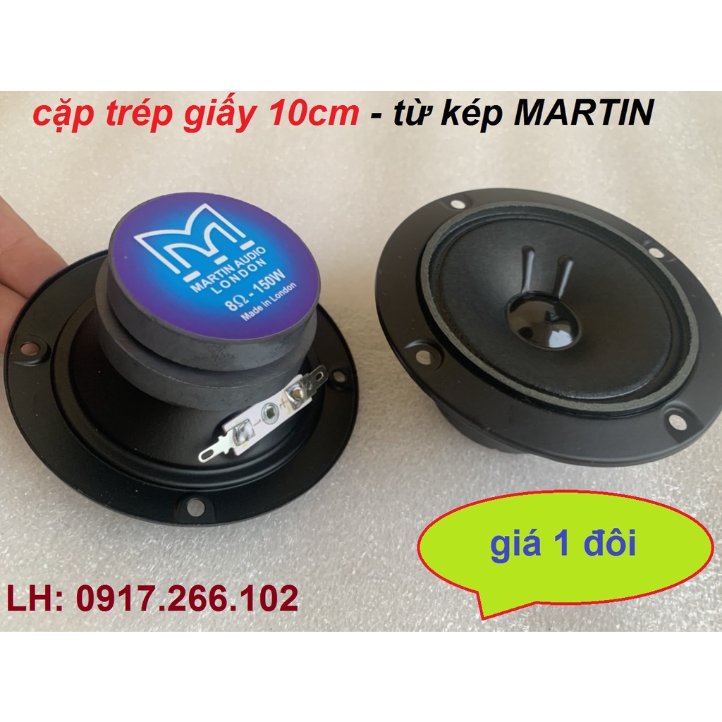 Cặp loa treble tròn 10cm Martin cao cấp từ kép - giá 2 chiếc