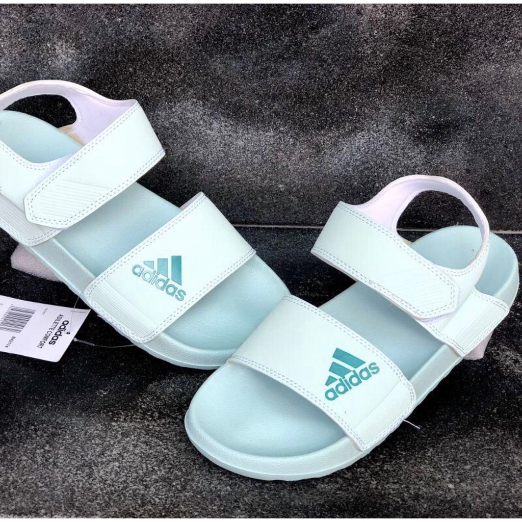 Giày Sandal -FREESHIP- Dép Sandal nam nữ , Quai hậu bền đẹp đế bằng siêu nhẹ, DAS xanh mint