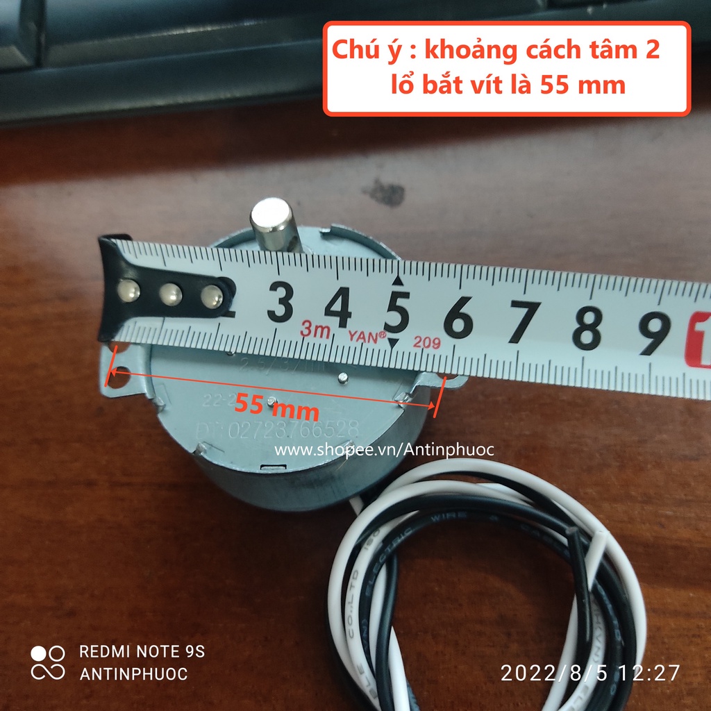 Nhông đảo hướng  - Chuyển hướng quạt - mô tơ đảo hướng - Motor đảo -Tuốc năng