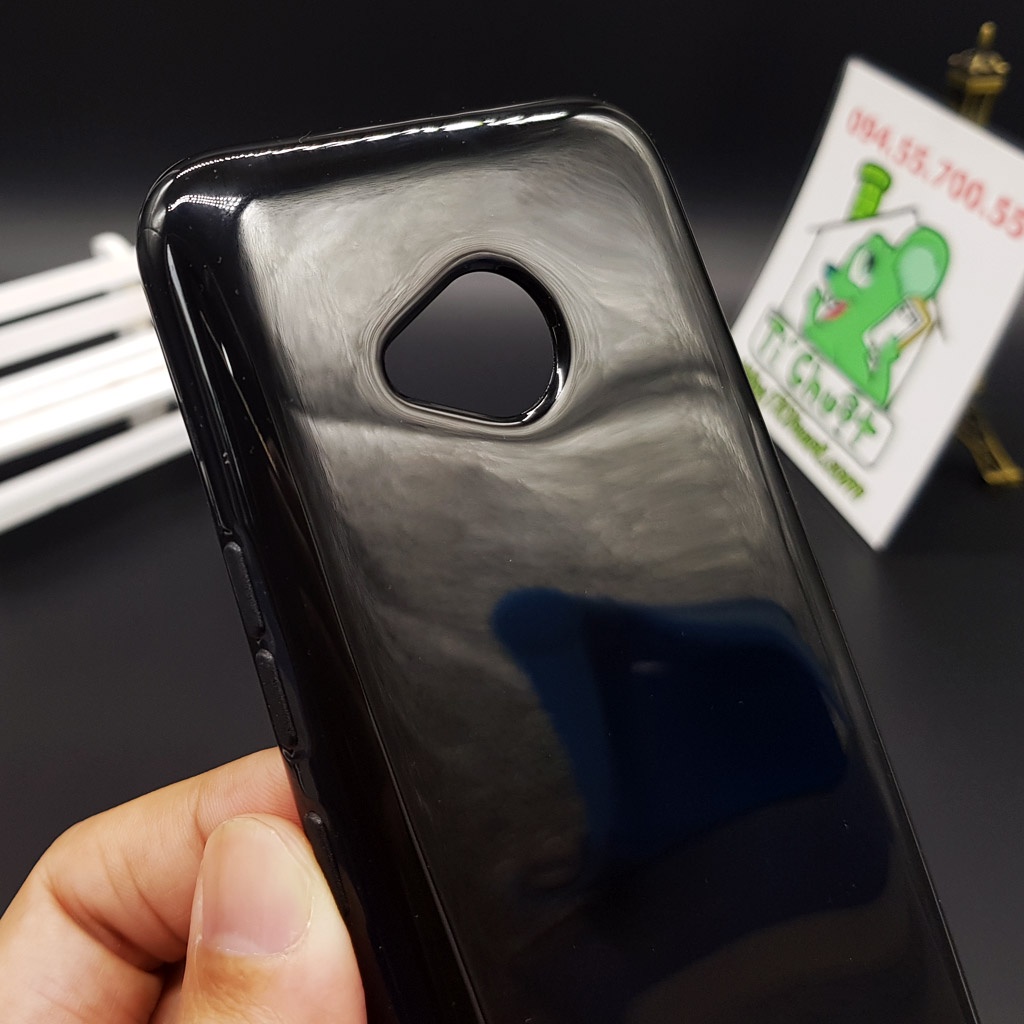 [Ảnh Thật] Ốp lưng HTC U11 Life Dẻo Màu Đen Sơn Bóng