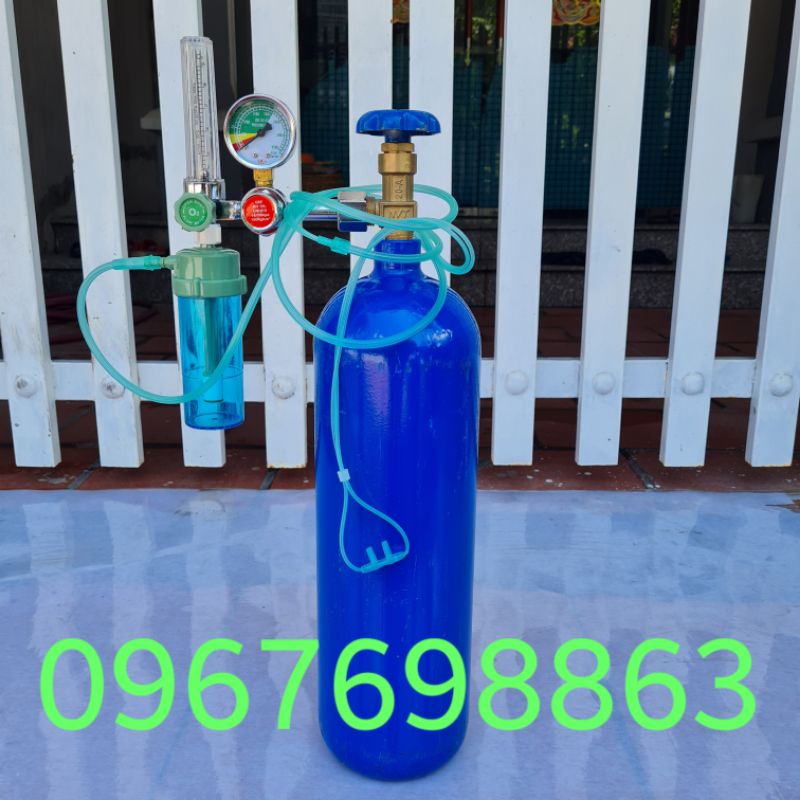 Full bộ bình oxy y tế 5Lít sử dụng ngay