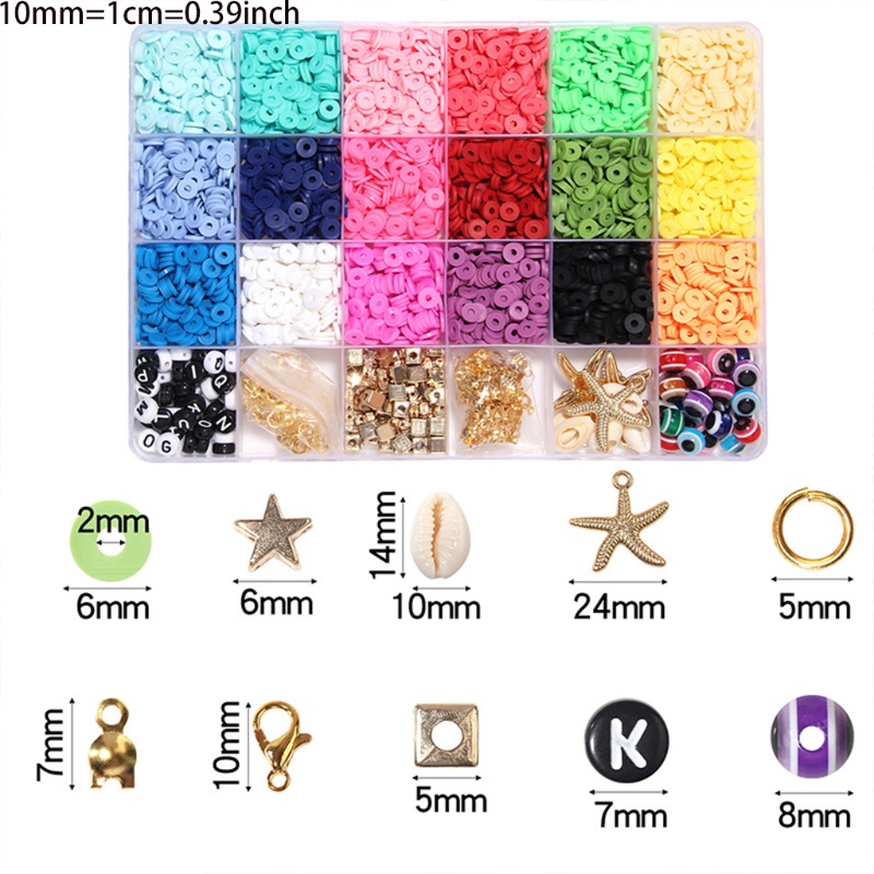 Hạt Đất Sét Polymer Mềm Dùng Làm Trang Sức Thủ Công Diy