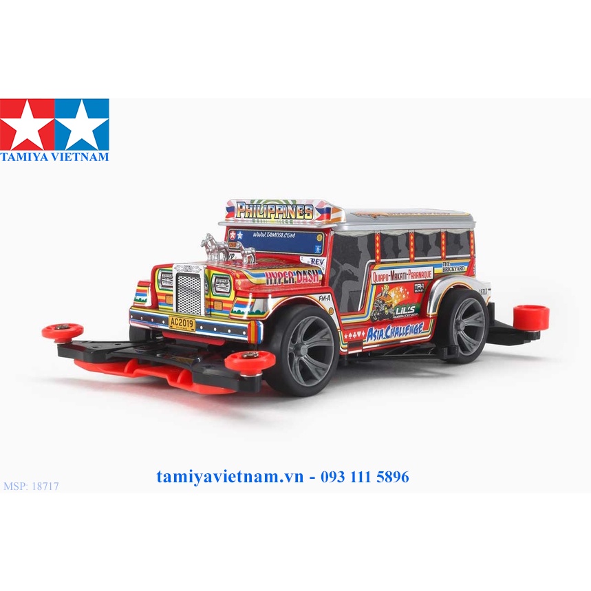 18717 Mô hình xe đua lắp ráp chạy bằng pin Mini 4WD Dyipne Jeepney (FM-A Chassis)