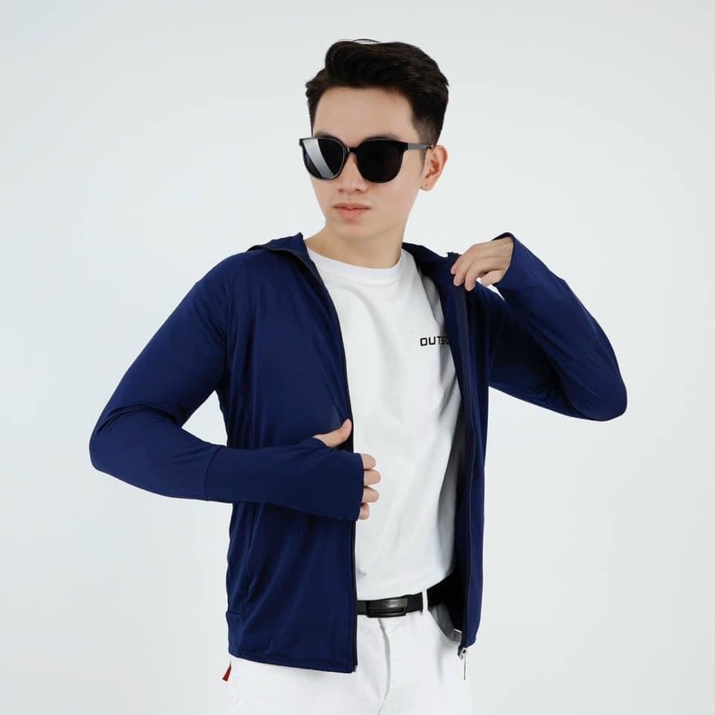 [SALE 50%] Áo Khoác Nam Đi Nắng Chống Nắng Vải Thun Lạnh Thông Hơi Cao Cấp Không Đổ Mồ Hôi