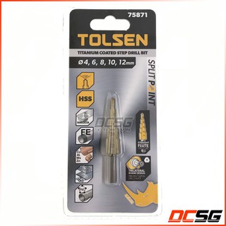 Mũi khoan tháp phủ titan tolsen 75871
