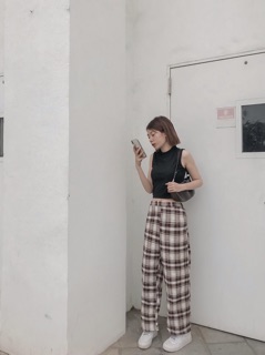 QUẦN ỐNG RỘNG CA RO