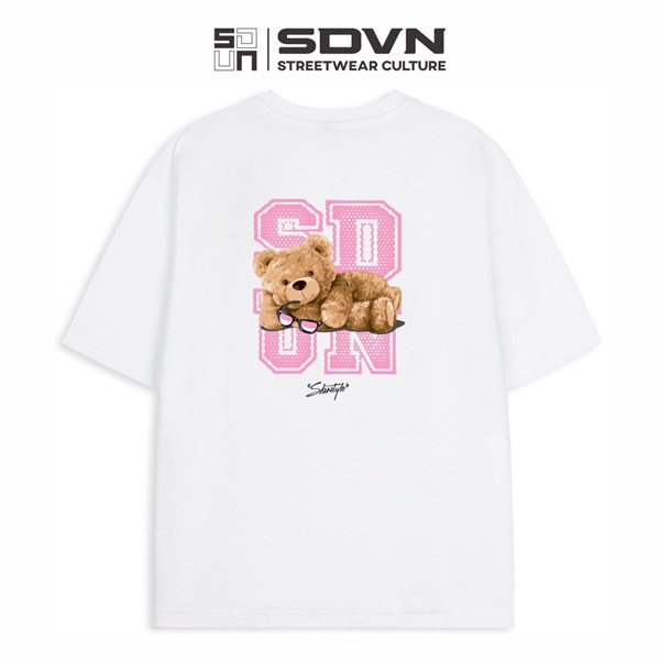 Áo Thun Unisex Nam Nữ Form rộng Local Brand SDVN BEAR LYING