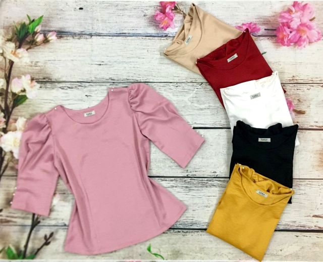 Áo thiết kế tay lỡ đính chuỗi