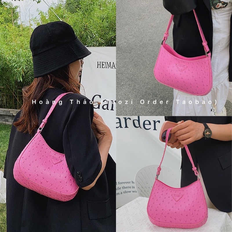 Túi kẹp nách - Có dây dài túi đeo chéo chất sần mẫu hot 2022