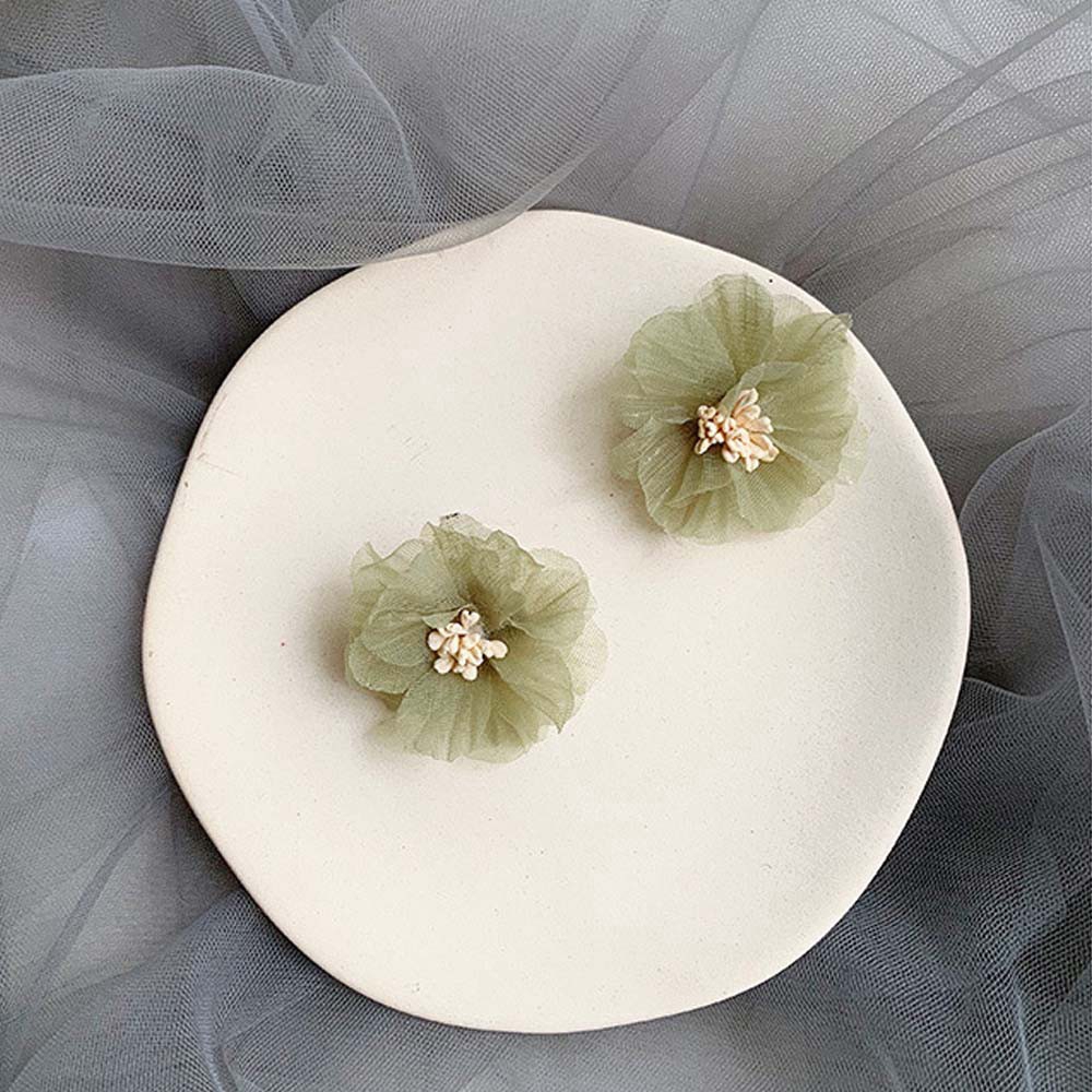 Khuyên kẹp vành tai hình hoa lớn không xỏ thời trang Hàn Quốc
