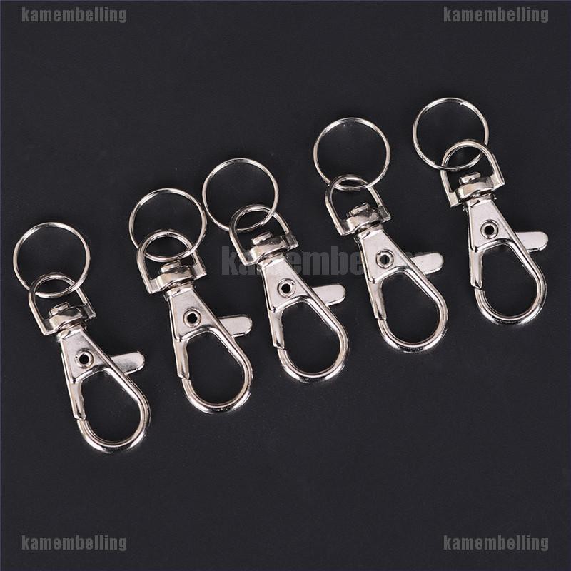 [KAM] Set 10 Móc Khóa Tôm Hùm Bạc Có Khớp Khuyên