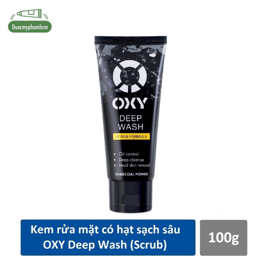 Kem rửa mặt có hạt sạch sâu OXY Deep Wash (Scrub) 100g