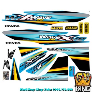 [ Loại 1] Tem Rời Wave 110cc X V8 (2017-2021)- Ảnh Thật