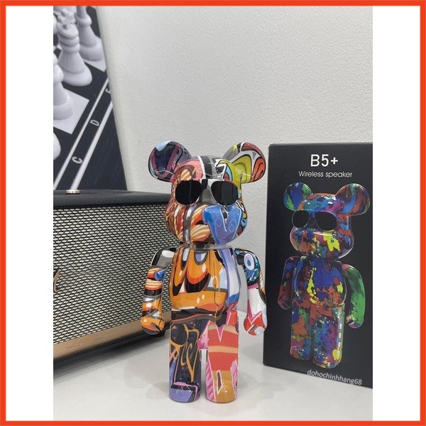 Loa Bluetooth B5+ Hình Gấu Bearbrick Kaws B5 Plus, Âm Thanh Sống Động, Nghe Nhạc Cực Hay Bảo Hành 12 Tháng