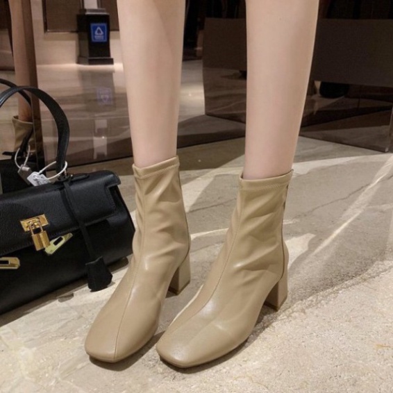 Bốt da,Boot nữ, boots nữ da ,Bốt da mềm cao cấp mẫu hot 2021