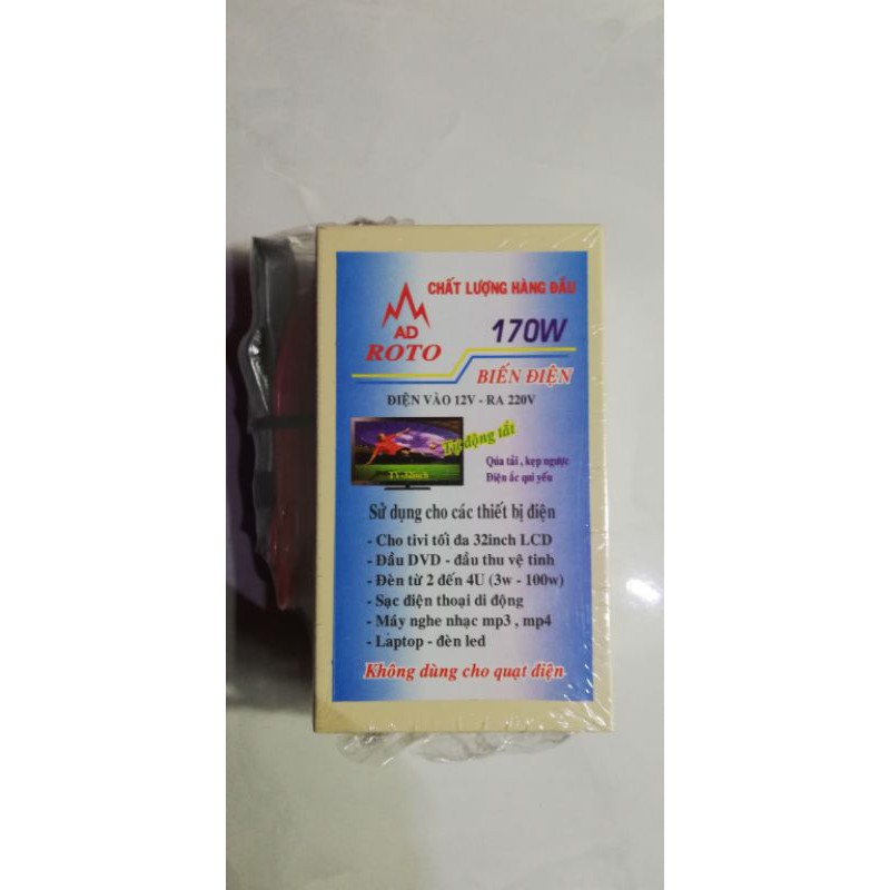 Biến điện INVERTER 12v DC-220v DC 170W