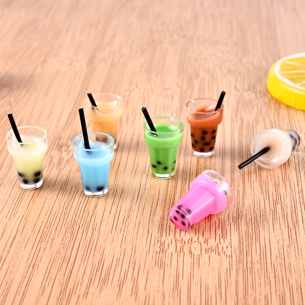 Bộ 10 Mặt Dây Hình Ly Trà Sữa Đáng Yêu