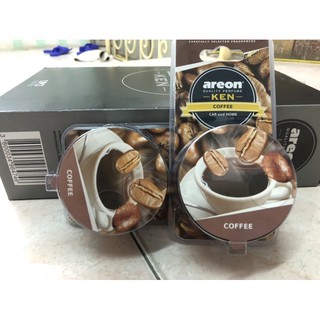 Sáp thơm nước hoa khử mùi ô tô cao cấp Areon Ken Hương Cà phê Nhập khẩu Bungari