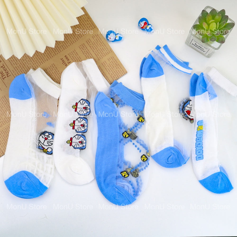 Tất vớ lưới cổ thấp DORAEMON DOREMON dễ thương cute MON0228 TooYoo