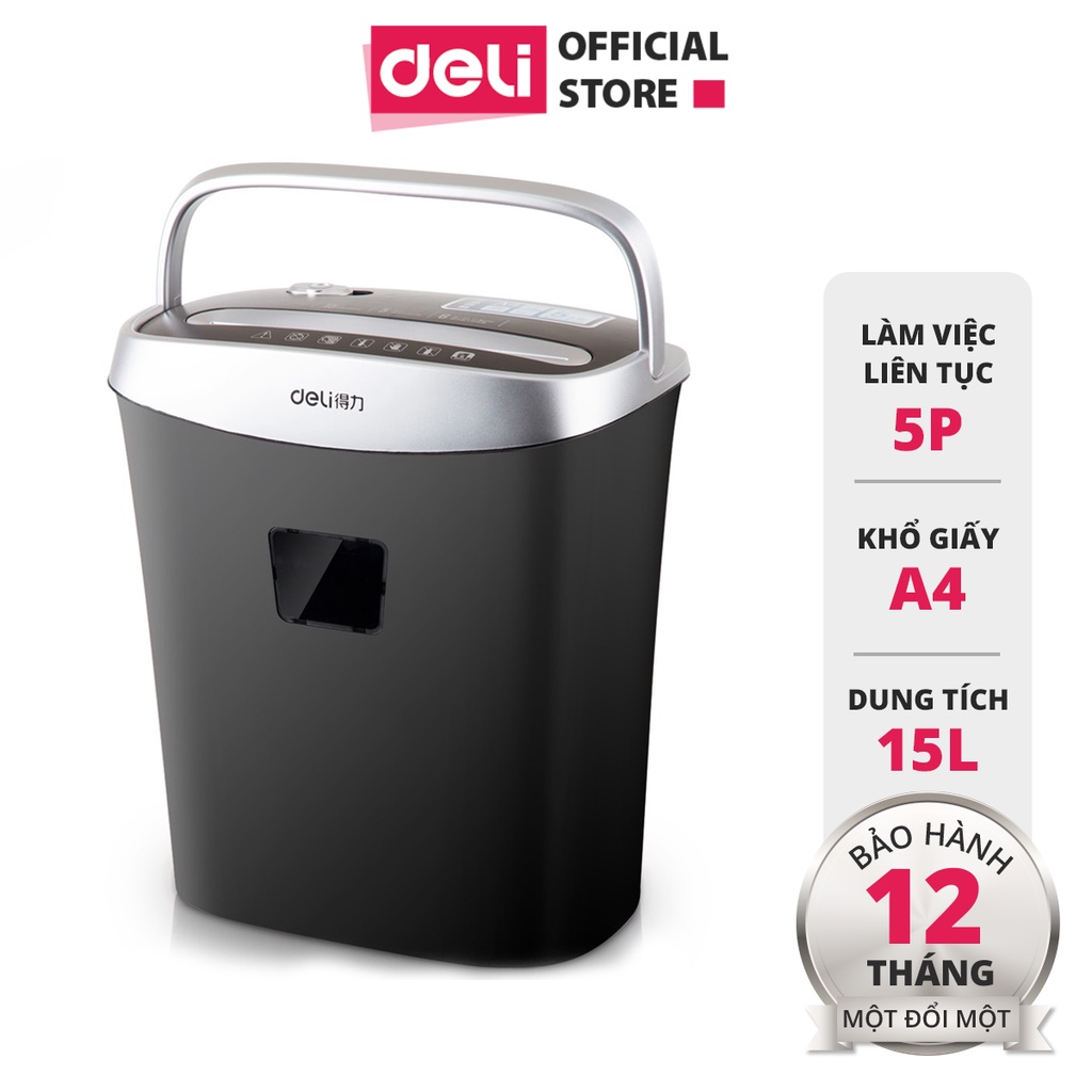 Máy Hủy Tài Liệu Cao Cấp Deli Chính Hãng - Phù Hợp Cho Bảo Mật Giấy Tờ Trong Doanh Nghiệp, Văn Phòng, Nhà Trường - 9928